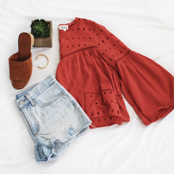 Distressed Denim Shorts - Picture 2 of 4